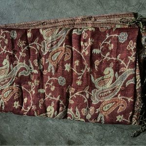 Red and gold shawl